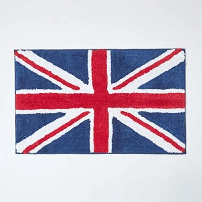 Afbeelding van Homescapes badmat Union Jack 100% katoen