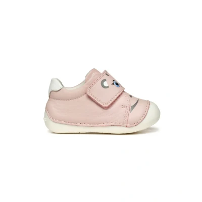 Afbeelding van Geox Tutim Klittenbandschoenen voor kinderen, Maat: 19, Rose white Leer