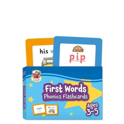 Afbeelding van CGP Reception Activity Books and Cards First Words Phonics Flashcards for Ages 3 5