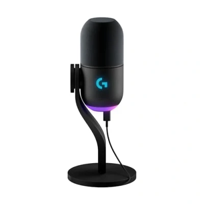 Image de Microphone gaming Logitech G Yeti GX RVB dynamique avec Lightsync Noir