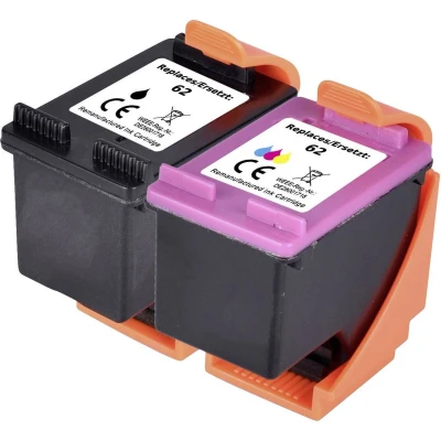 Afbeelding van Renkforce Inktcartridge vervangt HP 62, N9J71AE, C2P04AE, C2P06AE Compatibel Combipack Zwart, Cyaan, Magenta, Geel RF 5705430