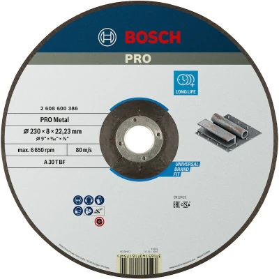 Afbeelding van Bosch Accessories Power Tools 2608600386 Afbraamschijf gebogen 230 mm 1 stuk(s) Staal