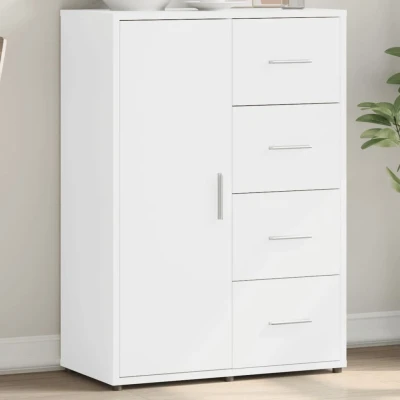 Afbeelding van Dressoir 60x31x84 cm bewerkt hout wit