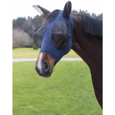Afbeelding van Kerbl Vliegenmasker Fino Stretch Blauw Full