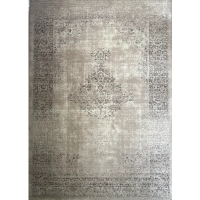 Afbeelding van Istanbul Vintage Vloerkleed Laagpolig Retro Tapijt Creme 280x380cm Rechthoek Polypropyleen Tapijtenloods