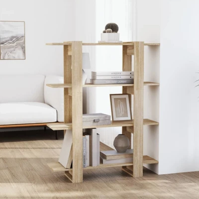 Afbeelding van Boekenkast/kamerscherm 100x30x123,5 cm sonoma eikenkleurig