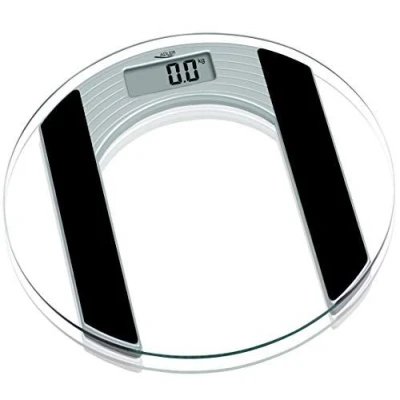 Image de Balance Numérique Pour Salle de BainDesign RondÉcran LCD150KgHaute Précision Adler AD8122 Transparent