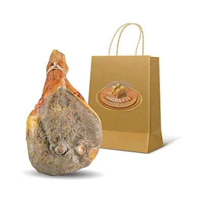 Image de Moretti® Jambon cru entier Prosciutto 6/7kg Avec os Skinny assaisonné Certificat de qualité 100% naturelle Sans conservateurs Pas d&#039;OGM (Avec os)