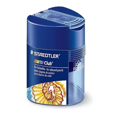 Image de Staedtler Noris Club 512 Taille Crayon 2 Usages avec Réservoir Triangulaire