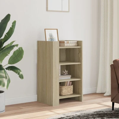 Afbeelding van Dressoir 45x35x75 cm bewerkt hout sonoma eikenkleurig