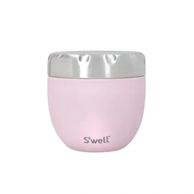 Afbeelding van S&#039;well Eatsâ&quot;¢ 2 in 1 etensbak met schroefdeksel, 636 ml, Pink Topaz, drievoudig geïsoleerde en lekvrije etensfles voor onderweg eten tot 11 uur koud/7 heet