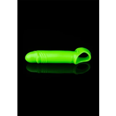 Afbeelding van Smooth Stretchy Penis Sleeve Glow in the Dark Neon Green