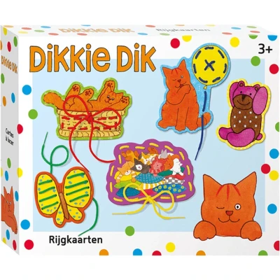 Afbeelding van Dikkie Dik rijgkaarten 19322