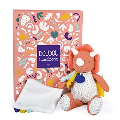 Afbeelding van Doudou et Compagnie Dinosaurus knuffeldier Pantin Dino Terracotta 25 cm LES CALINOSAURES DC3946