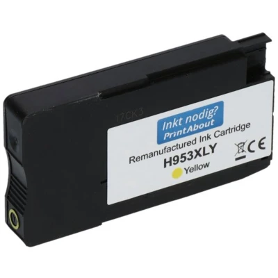 Afbeelding van Huismerk HP 953XL (F6U18AE) Inktcartridge Geel Hoge capaciteit