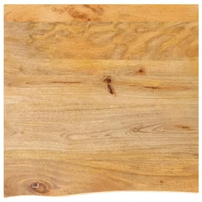 Afbeelding van Tafelblad met natuurlijke rand 40x40x2,5 cm massief mangohout