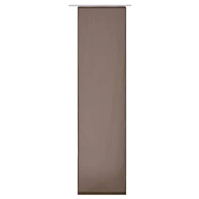 Afbeelding van Elbersdrucke Feel Good Uni 06 schuifgordijn van polyester, 245 x 60 cm, bruin