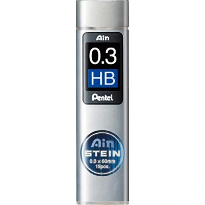 Afbeelding van Pentel C273 HB 12 hoezen met 15 vullingen 0,3 mm voor vulpotloden