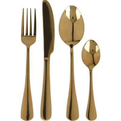 Afbeelding van Excellent Houseware Bestekset 16 dlg RVS Goud