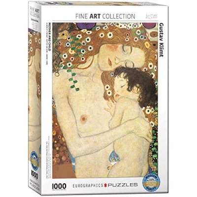 Afbeelding van Eurographics Puzzel Moeder en kind Gustav Klimt (1000 stukjes)