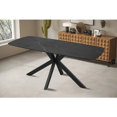 Afbeelding van Jonckheere Collectie Apollo tafel 180cm deens ovaal steen zwart