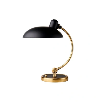 Afbeelding van FRITZ HANSEN Kaiser Idell Luxus mat zwart/messing