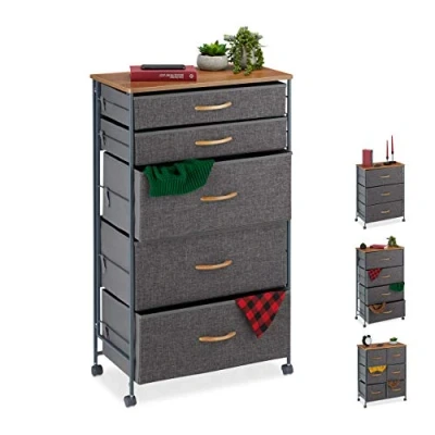 Afbeelding van Relaxdays, Ladekast + dressoir, (58 x 30 96,5 cm)