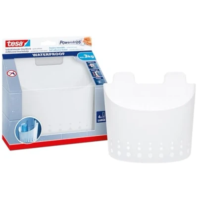 Afbeelding van tesa 59706 Powerstrips waterproof bakje Wit Inhoud: 1 stuk(s)