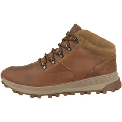 Afbeelding van Clarks ATL TREK MID SCHNÜRBOOTS Herren Schuhe Snowboots, Heren, Maat: 44.5, Tan combi (26174671) Leer