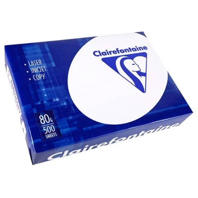 Image de Clairefontaine papier universel, format a4, 80 g m2, perforé extra blanc, neutre, satiné, 4 perforations clairalfa 21215