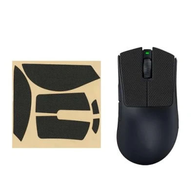Afbeelding van kwmobile gaming Muis grip tape geschikt voor Razer DeathAdder V3 Pro Antislip muistape in zwart
