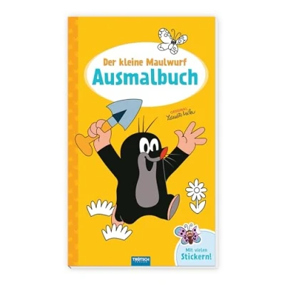 Afbeelding van Trötsch Der kleine Maulwurf Ausmalbuch mit Stickern