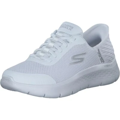 Image de Skechers Baskets Go Walk Flex Hands Free Slip ins Grand Entry pour femme, blanc crème, 39 EU étroit