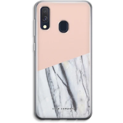 Afbeelding van Case Company® hoesje geschikt voor Samsung Galaxy A40 A touch of peach Soft Cover Telefoonhoesje Bescherming aan alle Kanten en Schermrand