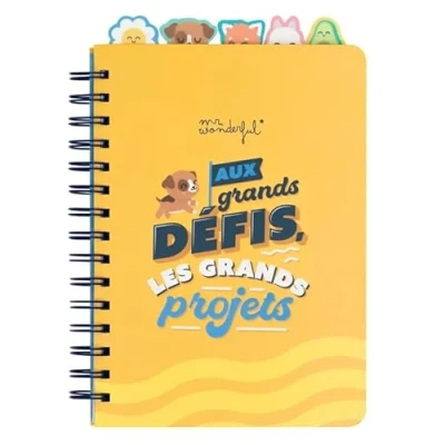 Afbeelding van Mr. Wonderful A5 notitieboek met tabbladen Voor grote uitdagingen, projecten