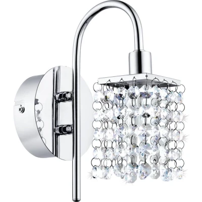 Afbeelding van EGLO Batholino Almonte Wandlamp 1 Lichts Chroom Helder