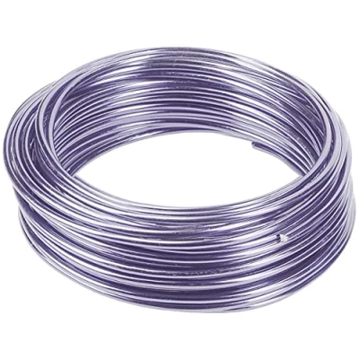 Afbeelding van mumbi 10 m knutseldraad, 3 mm, lila, aluminium, set onderdelen