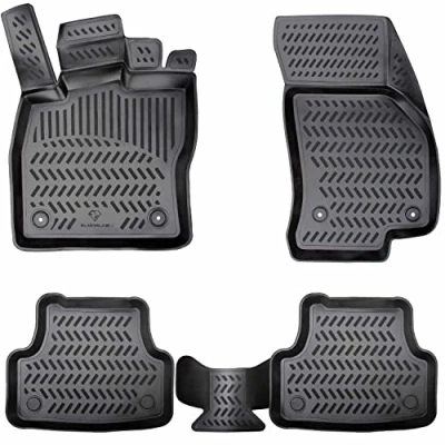 Afbeelding van ELMASLINE Design 3D rubberen mattenset voor Citroen C4 Aircross 2012 2017 Extra hoge rand