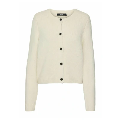 Afbeelding van Vero Moda Vest Vmnovah Ls O neck Button Cardi Ga N 10320496 Birch Dames Maat XS