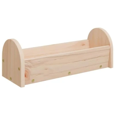 Afbeelding van Hooiruif voor konijnen 28x10x10 cm massief vurenhout