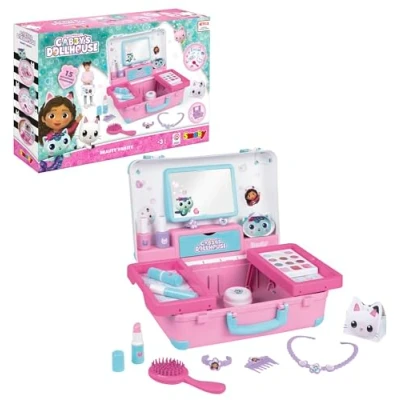 Afbeelding van Smoby Universal Gabby&#039;s Dollhouse Beauty Vanity Suitcase Schoonheidskoffer Vanaf 3 jaar