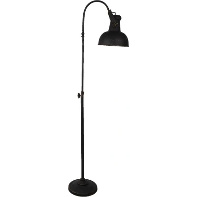 Afbeelding van Clayre &amp; Eef Vloerlamp 59x27x189 cm Zwart Ijzer Staande Lamp