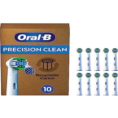 Afbeelding van Oral B Precision Clean Pro Opzetborstels met CleanMaximiser Technologie 10 Stuks Brievenbusverpakking