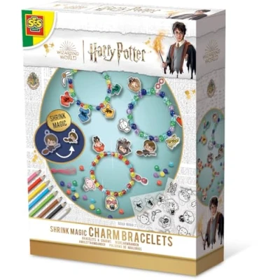 Afbeelding van SES Harry Potter Magische armbanden set Maak je eigen sieraden armbandjes maken kralenmix, krimpfolie en potloden