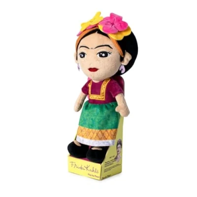 Afbeelding van Famosa Softies Frida Kahlo Pluche dier 27 cm in Unit Display, eerbetoon 70e verjaardag, accessoires gedetailleerde eigenschappen, beroemd (760023277)