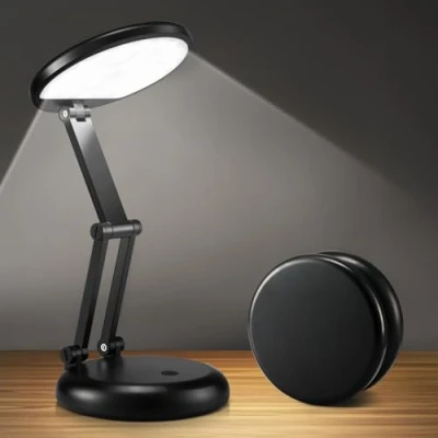 Afbeelding van led bureaulamp, opvouwbaar en draagbaar, draadloos, 3600 mAh, oplaadbaar, 8 helderheid, bedlampje, oplaadbaar