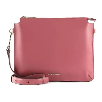 Afbeelding van MANDARINA DUCK Leren Schoudertas Luna Crossover Blush Roze