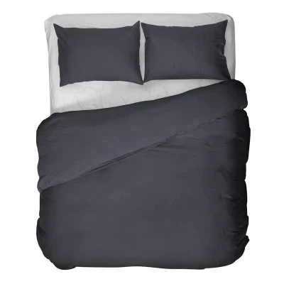 Afbeelding van Kayori dekbedovertrek Senju Katoensatijn Navy 240/200 220 +2 slopen 240/220 (Kleur: Navy)