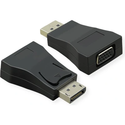 Afbeelding van Value 12.99.3156 Adapter [1x DisplayPort stekker 1x VGA bus] Zwart