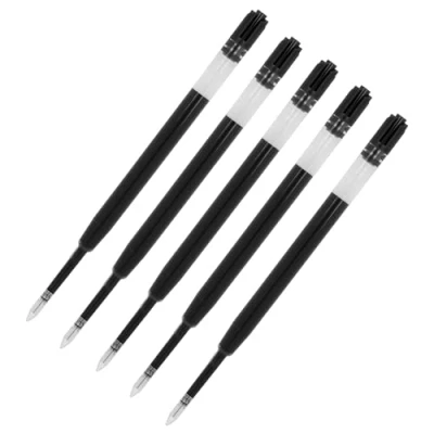 Afbeelding van Westcott E 733497 00 gelpenvullingen, zwart, G2, 0,7 mm, compatibel met ISO Standard sneldrogende zwarte inkt